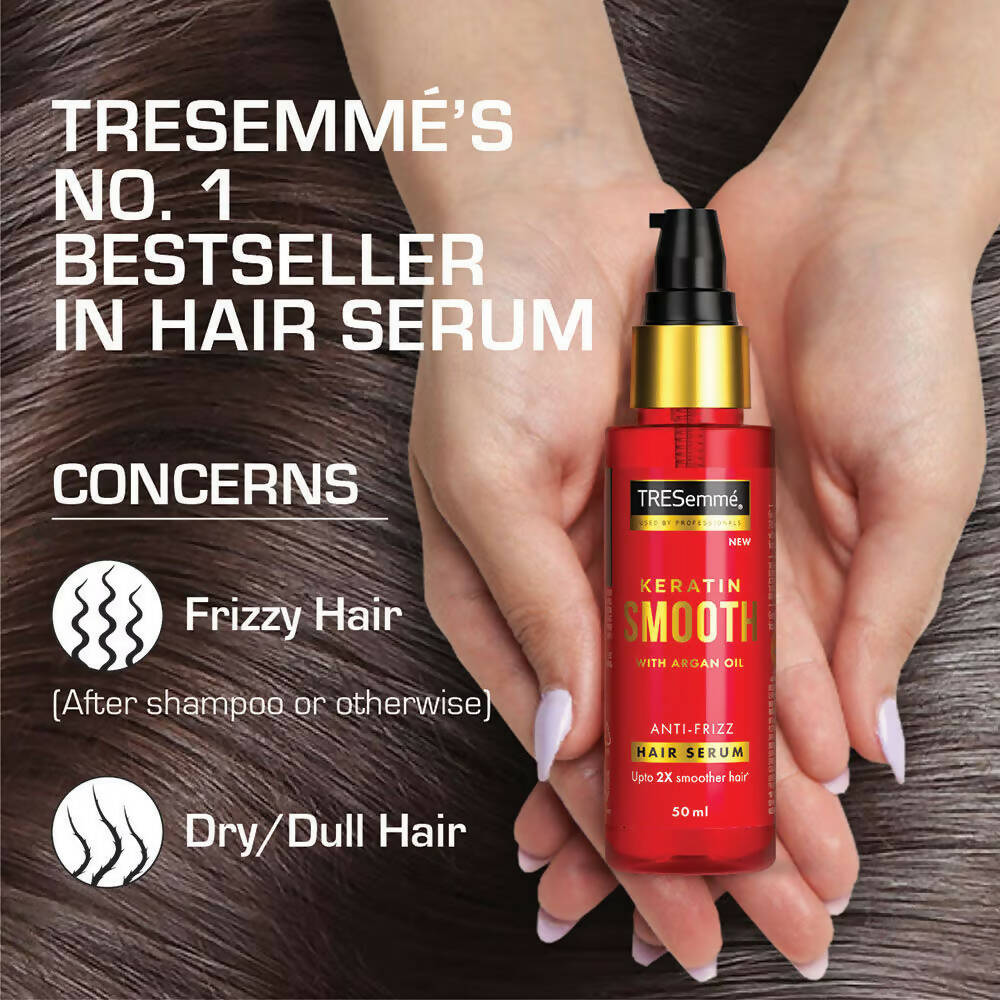TRESemme Keratin Smooth Anti-Frizz Hair Serum With Argan Oil | Grocsy
