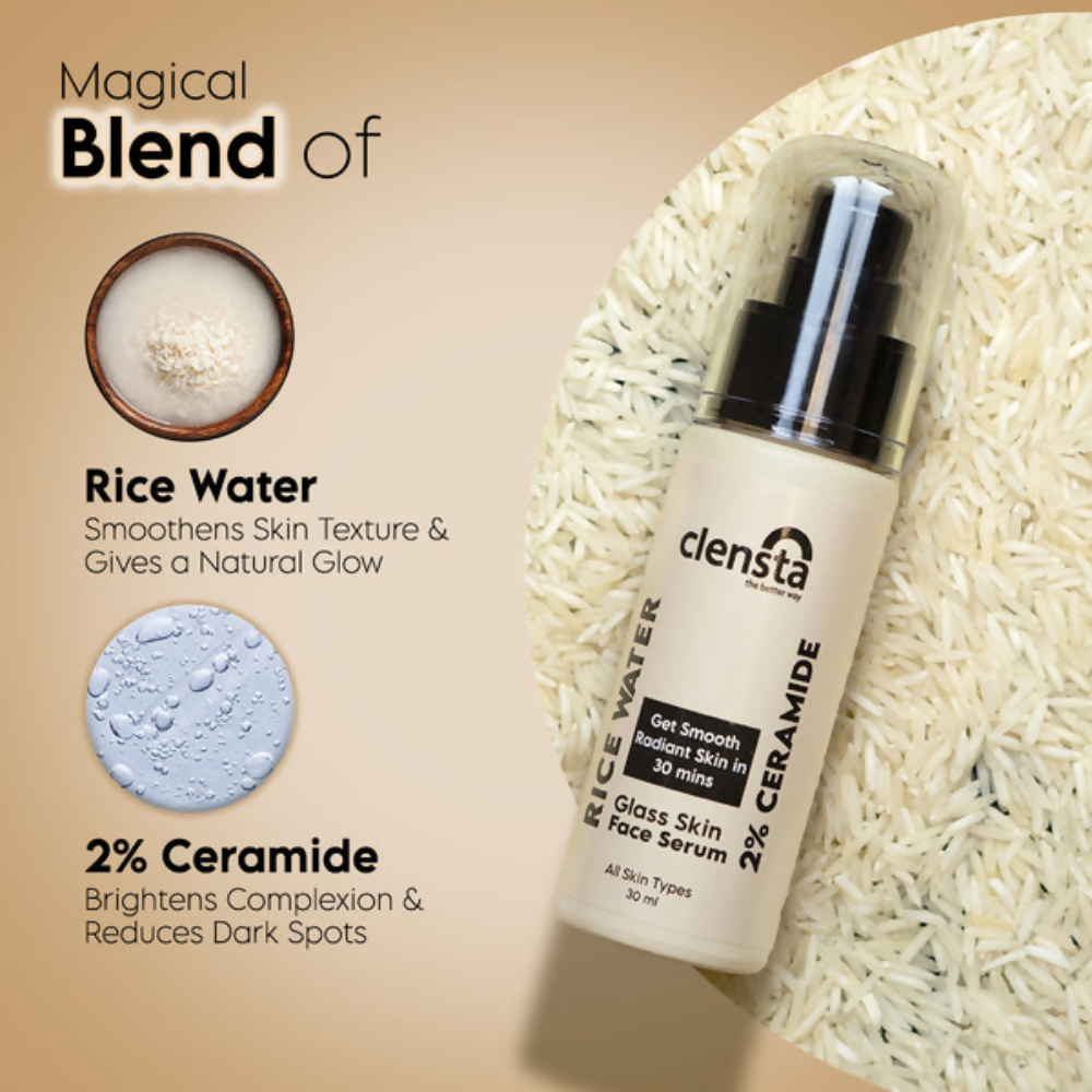 Clensta Rice Water Face Serum | Grocsy