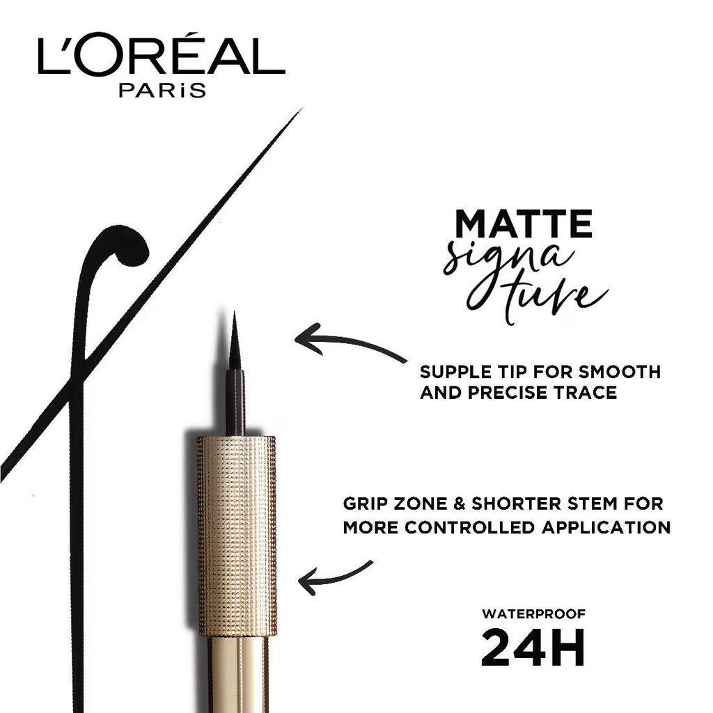 L'Oreal Paris Matte Signature Eyeliner - Black | Grocsy