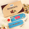 Meenakari Work Rakhi & Ferrero Rochers Moments | Grocsy