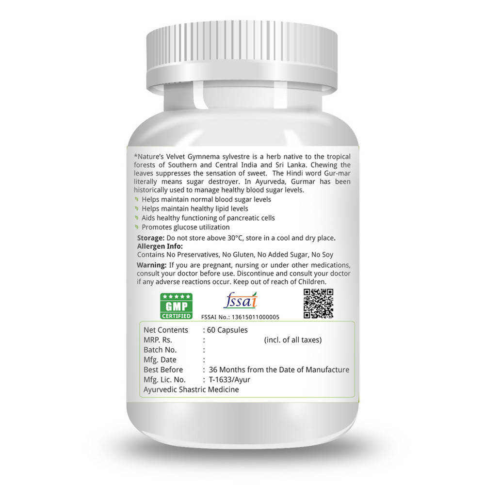 Nature's Velvet Gymnema Sylvestre Capsules | Grocsy