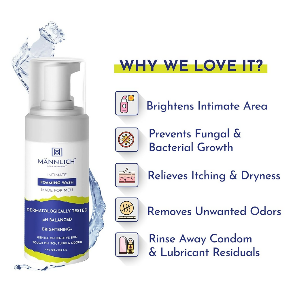 Mannlich Intimate Foaming Wash For Men | Grocsy