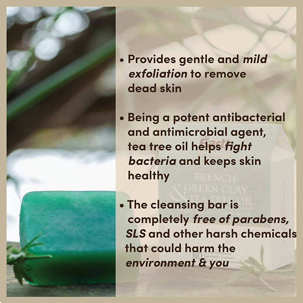 The Earth Reserve French Green Clay & Tea Tree Oil Soap | Grocsy