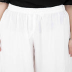 Lagi Women's White Solid Palazzo (PLZ04F) | Grocsy