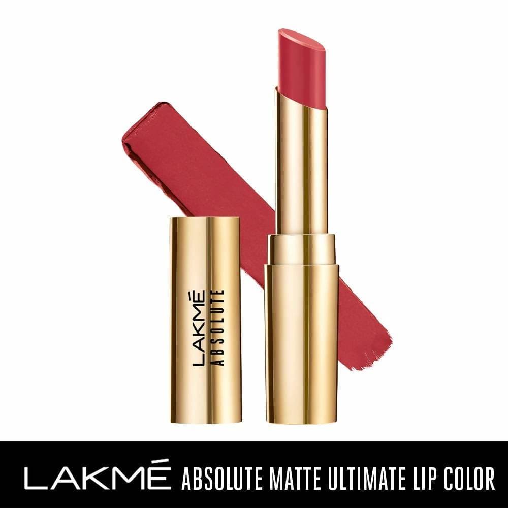 Lakme Absolute Matte Ultimate Lip Color with Argan Oil - Royal Rust | Grocsy