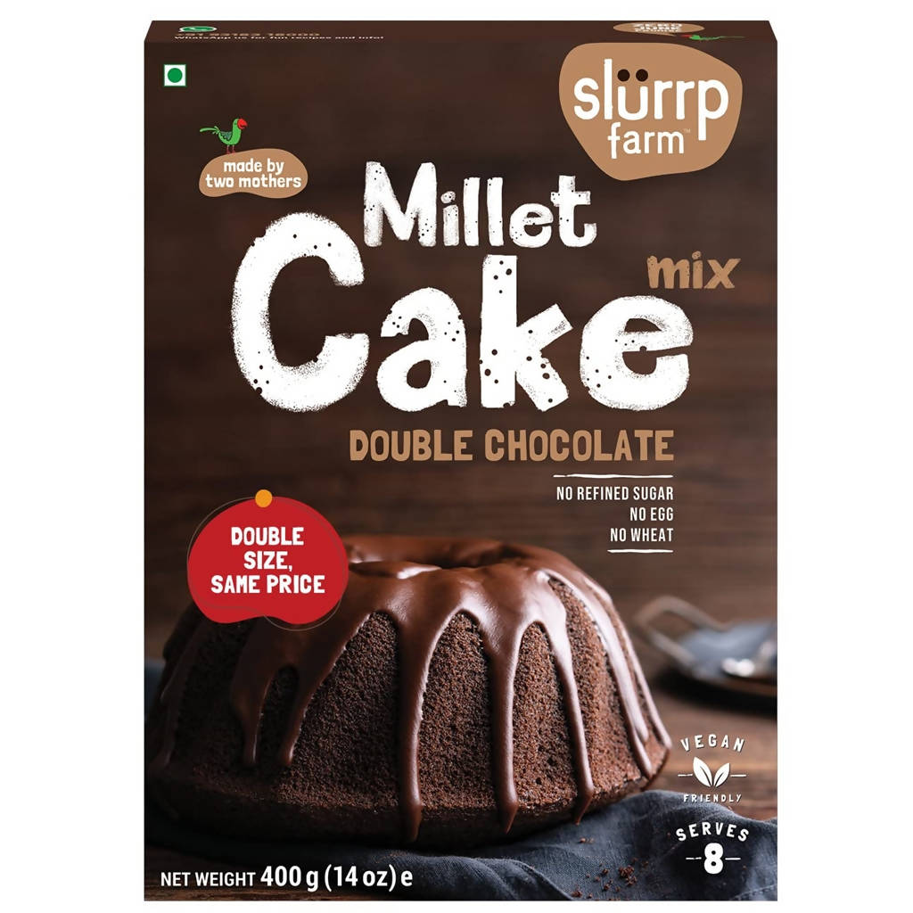 Slurrp Farm Double Chocolate Millet Cake Mix | Grocsy