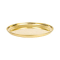 Spillbox Gold-Toned Brass Plain Thali Pooja Essential | Grocsy