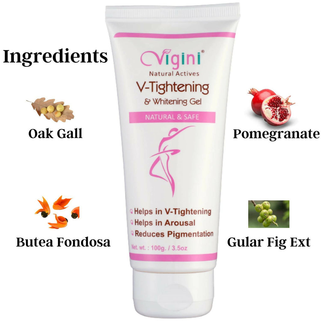 Vigini Natural Actives Vaginal V-Tightening Whitening Vagina Tight Moisturizer Lubricant Cream Gel | Grocsy