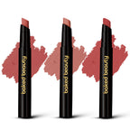 Baked Beauty My Crayon Mocha Talk Super Matte Lip Cream Lipsticks (Set of 3) | Grocsy