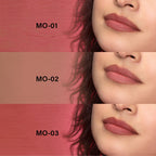 Baked Beauty My Crayon Mocha Talk Super Matte Lip Cream Lipsticks (Set of 3) | Grocsy