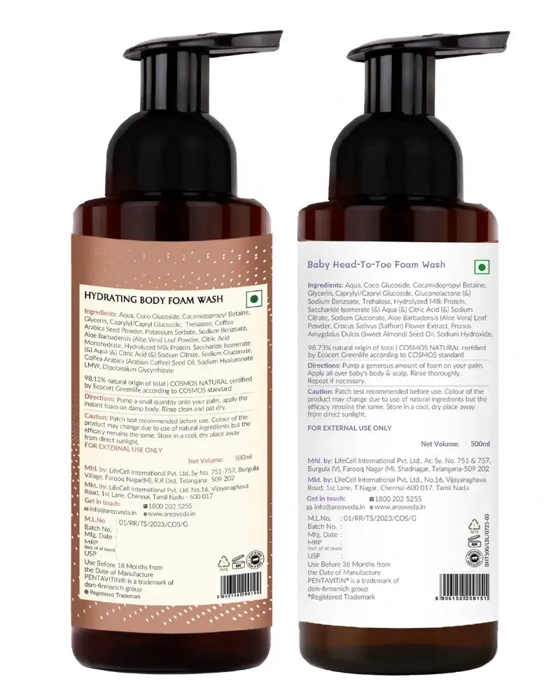 AreoVeda Mom & Baby Wash Combo | Grocsy