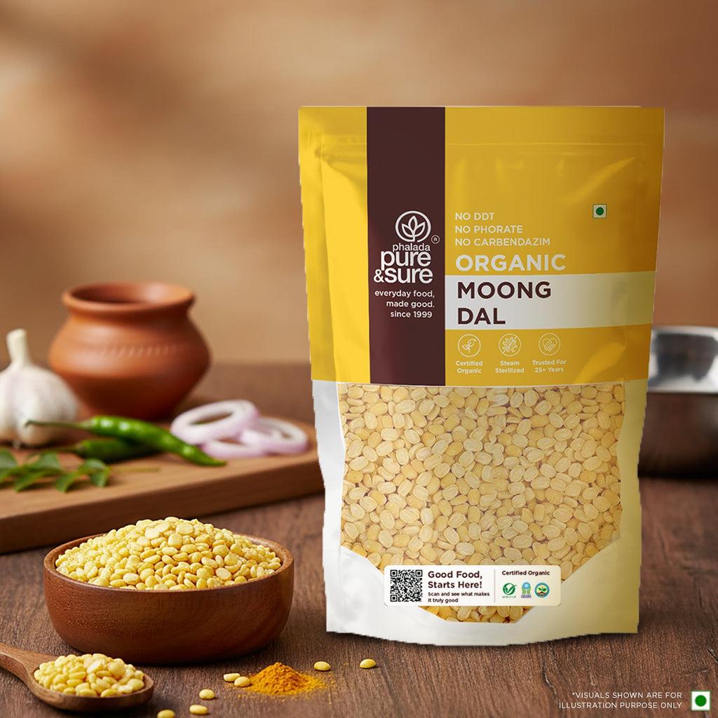 Pure & Sure Organic Moong Dal | Grocsy