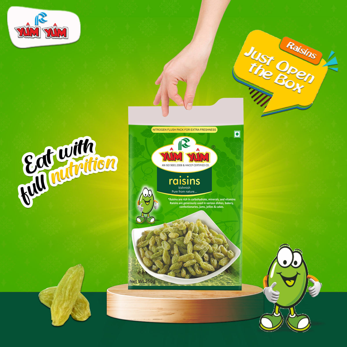 Yum Yum Green Raisins Box | Grocsy