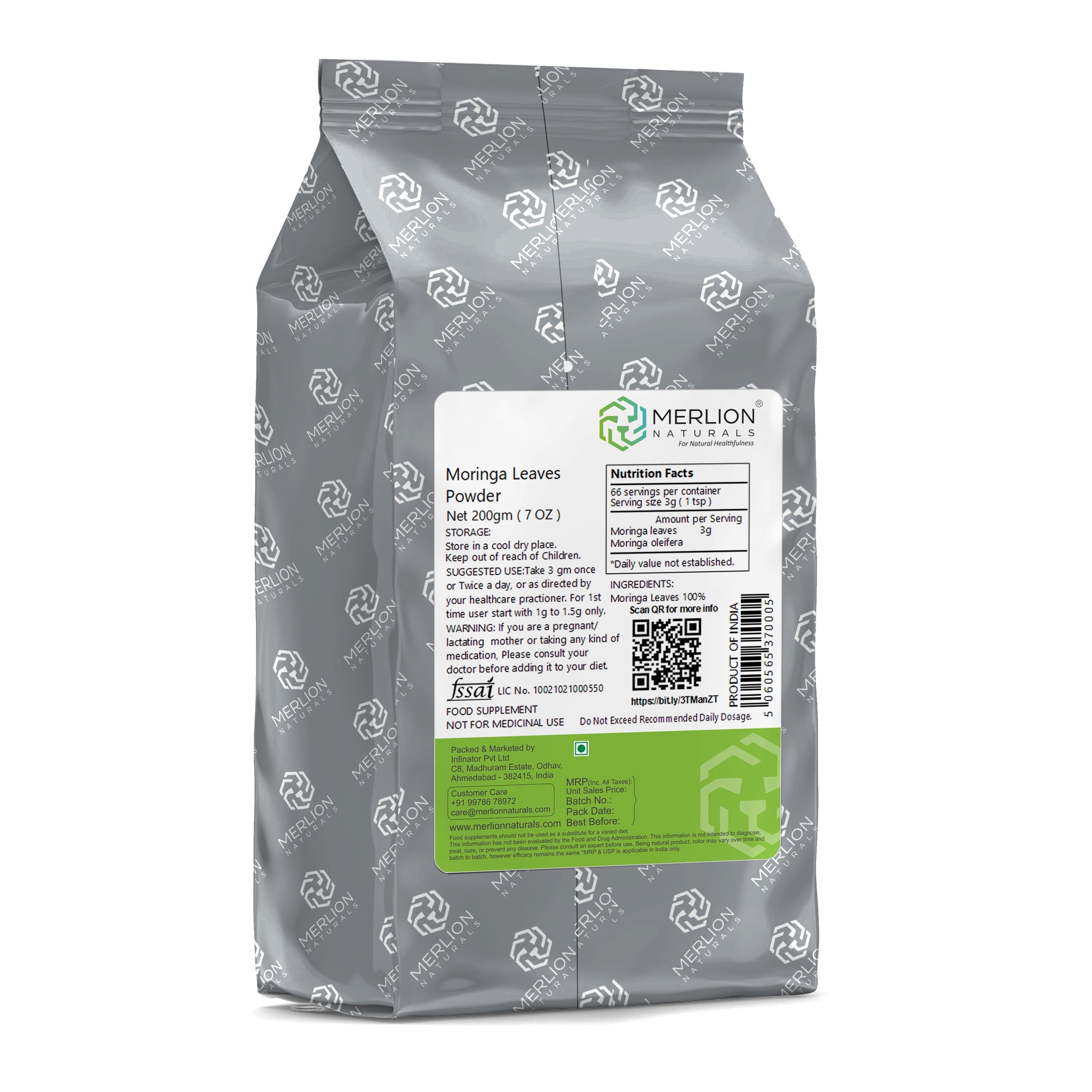 Merlion Naturals Moringa Leaves Powder | Grocsy