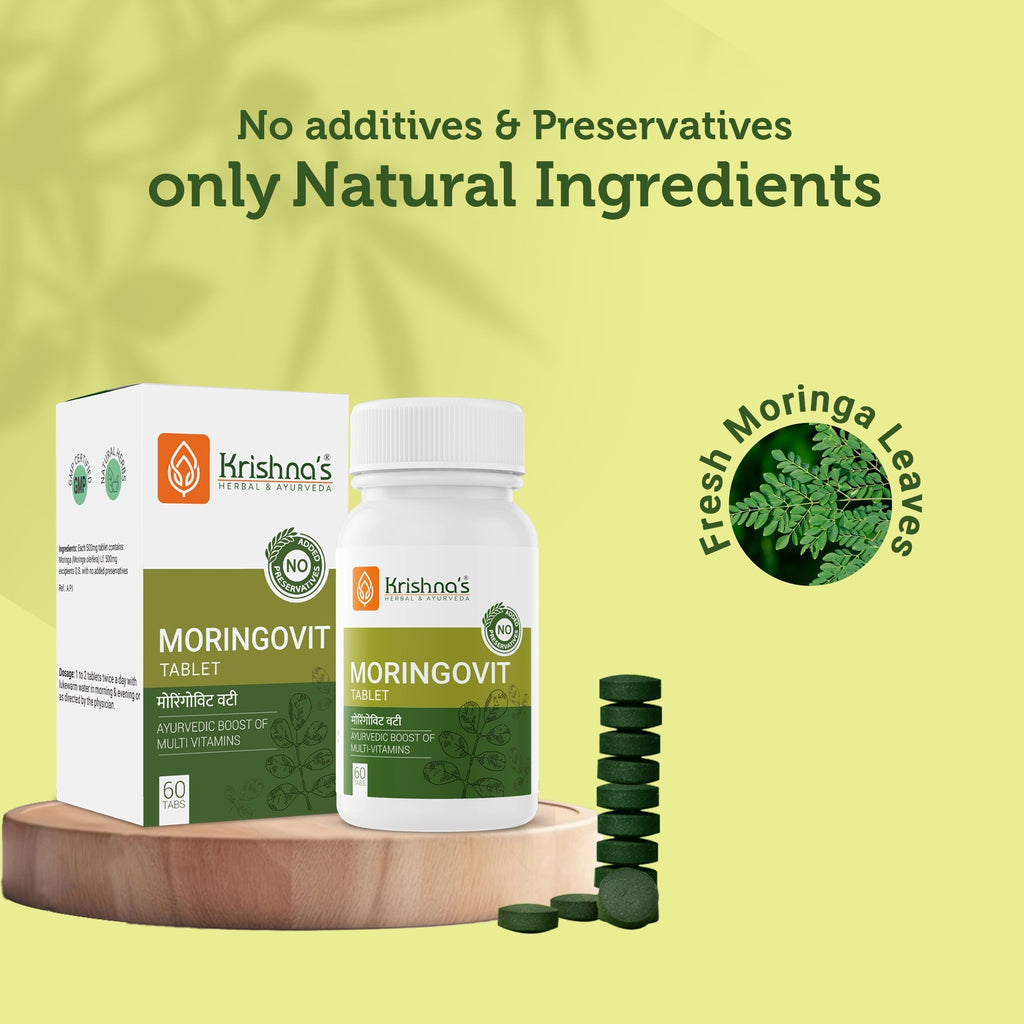 Krishna'S Herbal & Ayurveda Moringovit Tablets | Grocsy
