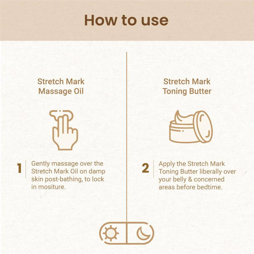 Mother Sparsh Stretch Mark Repair & Body Toning Kit | Grocsy