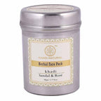 Khadi Natural Sandal & Rose Herbal Face Pack | Grocsy