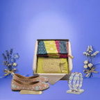 Wrapped in Love – The Fashion Hamper | Kurta Set, Ethnic Footwear & Statement Accessories - kit | Grocsy