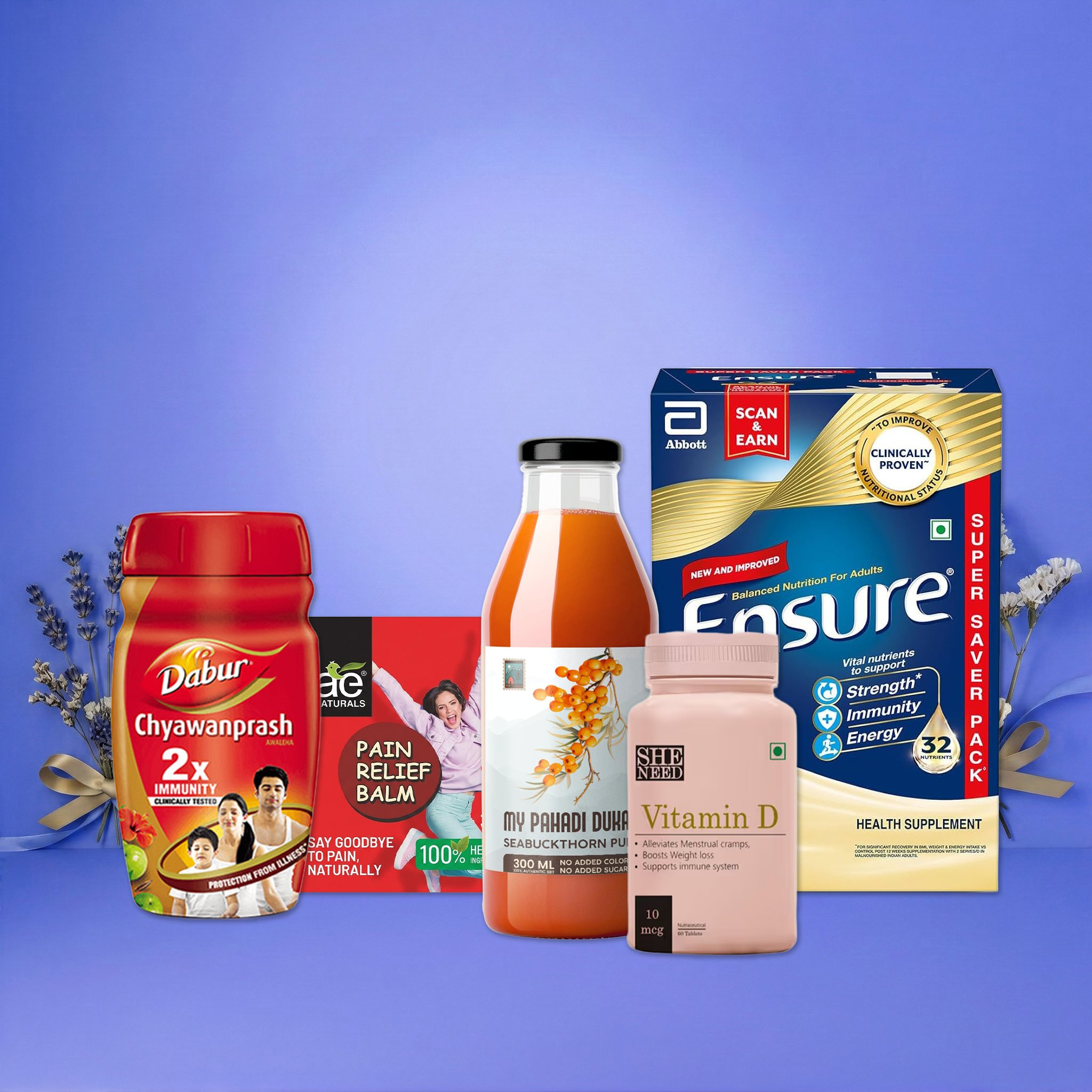 Maa’s Wellness Ritual – The Ayurveda & Health Hamper | Daily Nutrition, Immunity & Care Essentials - kit | Grocsy