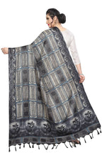 Vamika Trending Navy Printed Khadi Bhagalpuri Dupatta | Grocsy
