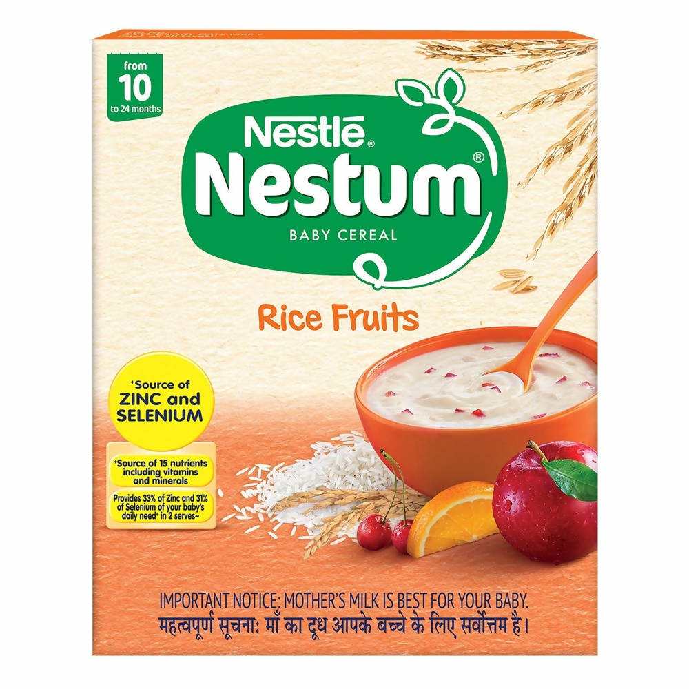 Nestle Nestum Baby Cereal-Rice Fruits (10 to 24 Months) | Grocsy
