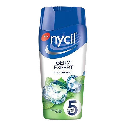 Nycil Germ Expert Cool Herbal Prickly Heat Talcum Powder | Grocsy