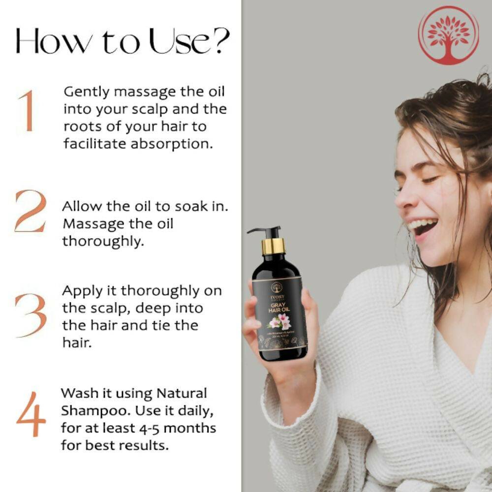 Ivory Natural Gray Oil Restore Natural Black Hair And Shine | Grocsy