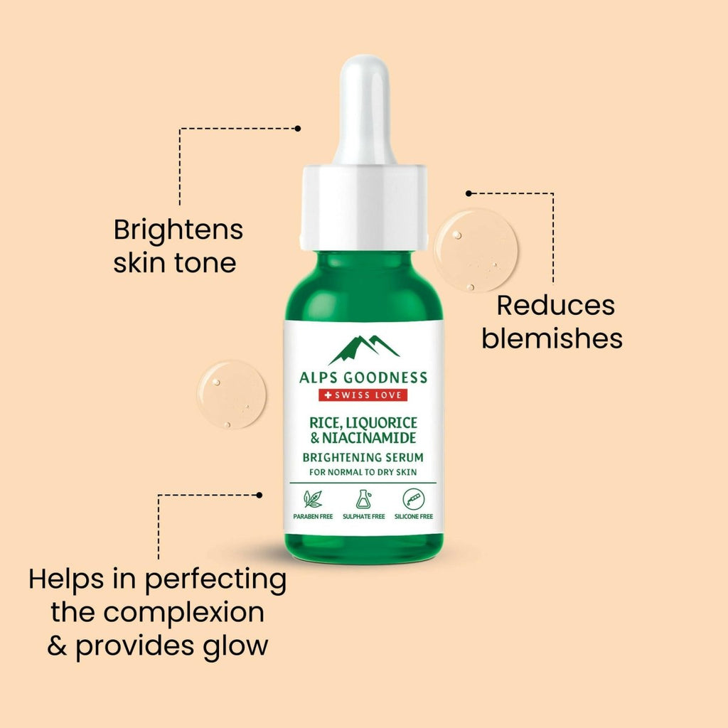 Alps Goodness Rice Liquorice & Niacinamide Brightening Serum | Grocsy