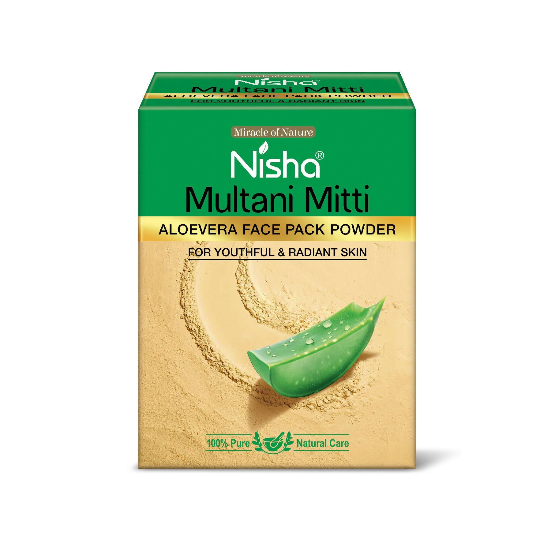 Nisha Aloevera Multani Mitti for Face|Skin Brightening Face Pack | Grocsy