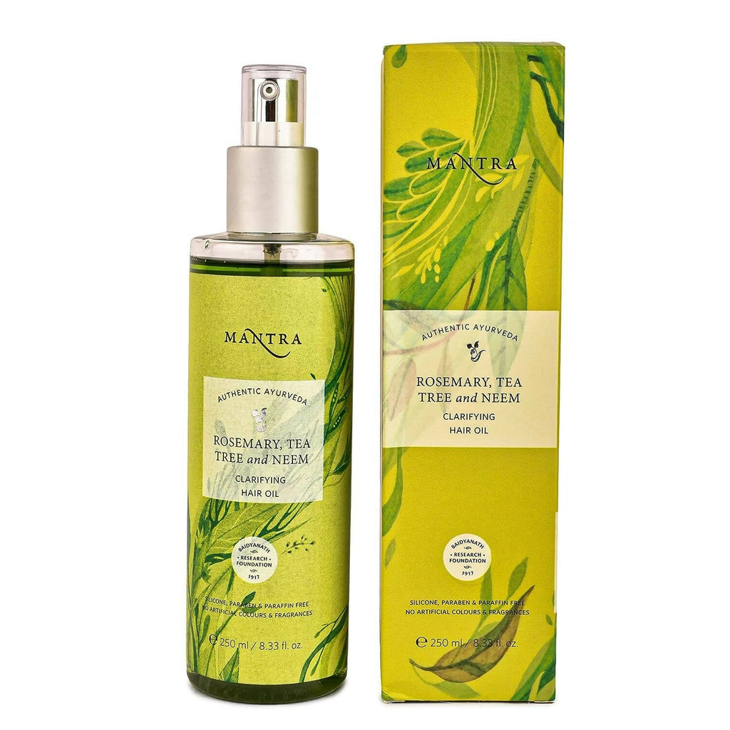 Mantra Herbal Rosemary, Tea Tree and Neem Clarifying Hair Oil | Grocsy