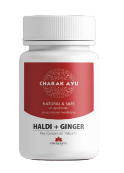 Charakayu Haldi + Ginger Tablets | Grocsy