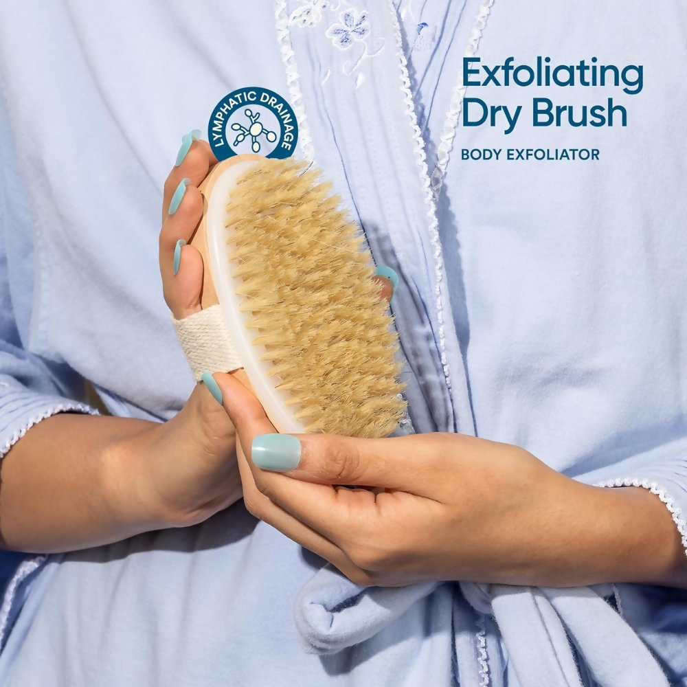 Bloom by Bold Care Exfoliating Oval Dry Bath Brush | Grocsy