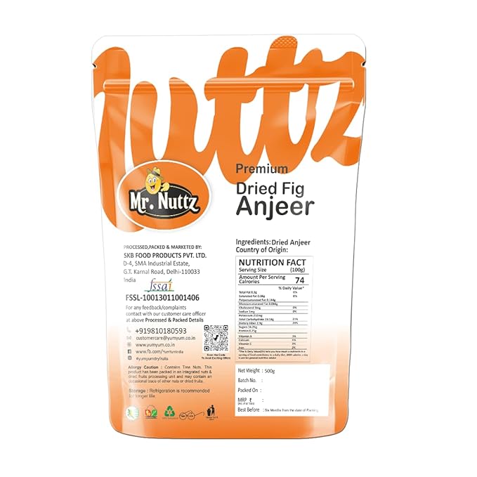 Mr. Nuttz Anjeer/Figs Pouch | Grocsy