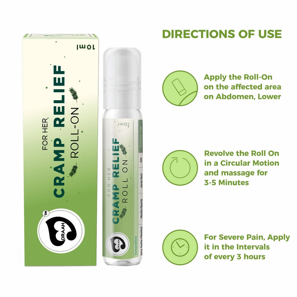 Oraah Cramp Relief Roll-On For Her | Grocsy