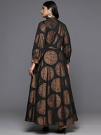 Ahalyaa Women's Traditional wear Ethnic Dress - Black | Grocsy