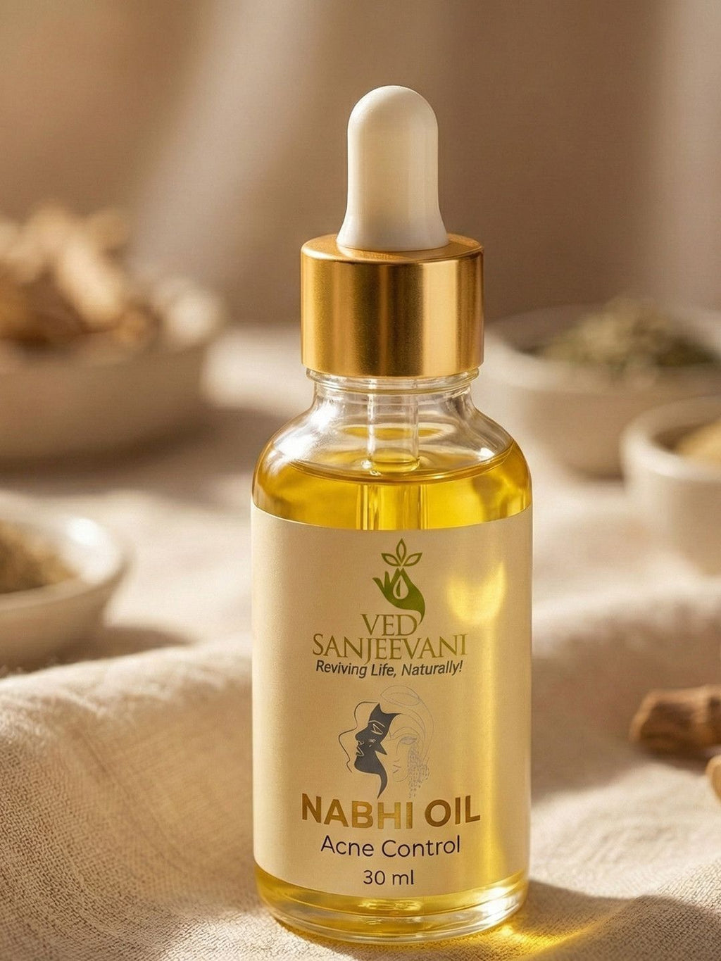 Ved Sanjeevani Acne Control Nabhi Oil | Grocsy