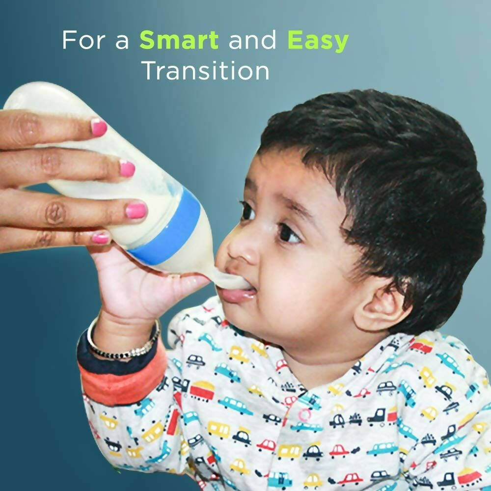 LuvLap Feeding Spoon with Squeezy food Grade Silicone Feeder bottle | Grocsy