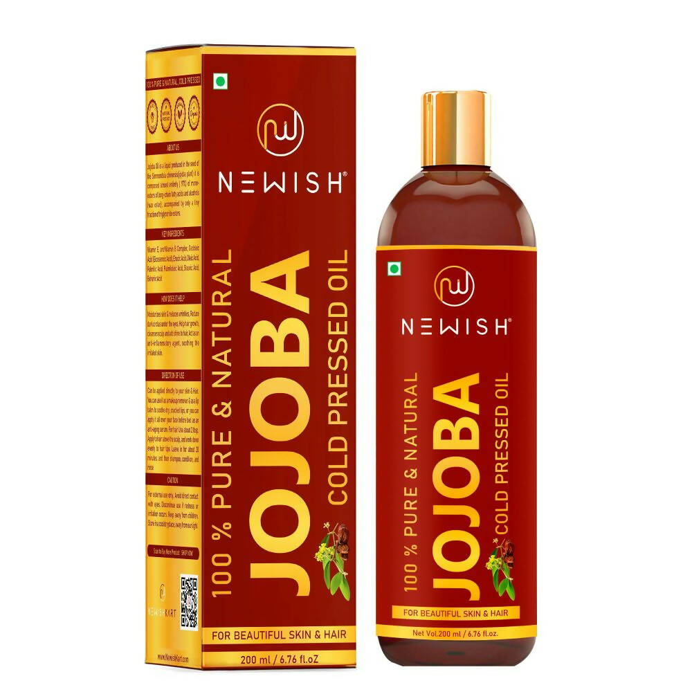 Newish Pure & Natural Jojoba Oil For Hair & Skin | Grocsy