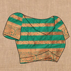 Vedant Vastram Green Color Banarasi Silk Saree - Green | Grocsy