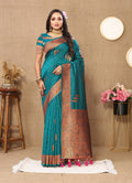 Vedant Vastram See Green Color Banarasi Silk Saree - See Green | Grocsy