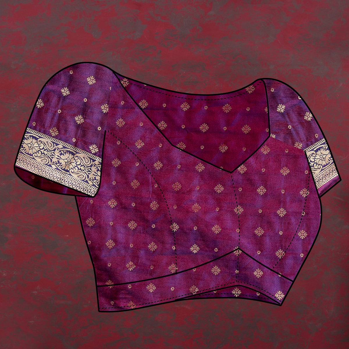 Vedant Vastram Mustard Color Kanjeevaram Patola Silk Saree - Mustard | Grocsy