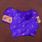 Vedant Vastram Royal Blue Color Paithani Silk Saree - Royal Blue | Grocsy