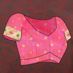 Vedant Vastram Pink Color Paithani Silk Saree - Pink | Grocsy