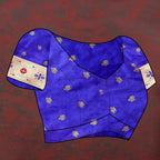 Vedant Vastram Royal Blue Color Paithani Silk Saree - Royal Blue | Grocsy