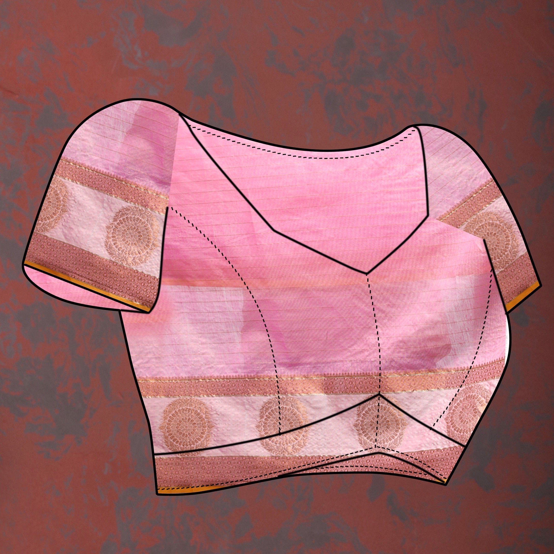 Vedant Vastram Pink Color Kanjeevaram Cotton Silk Saree - Pink | Grocsy