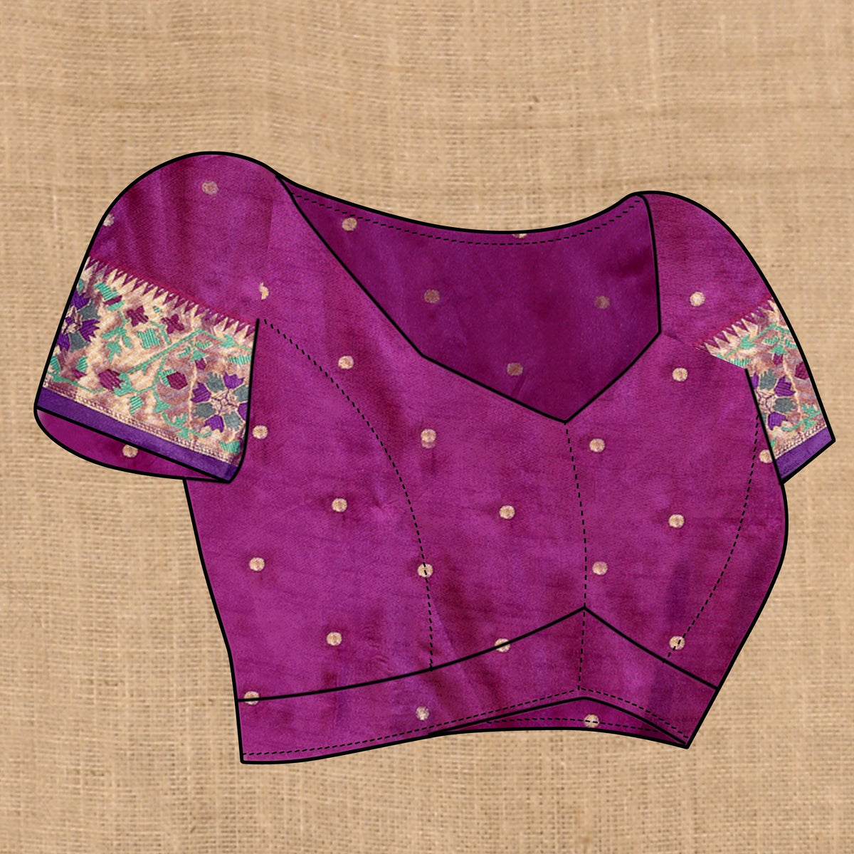 Vedant Vastram Pink Color Paithani Silk Saree - Pink | Grocsy
