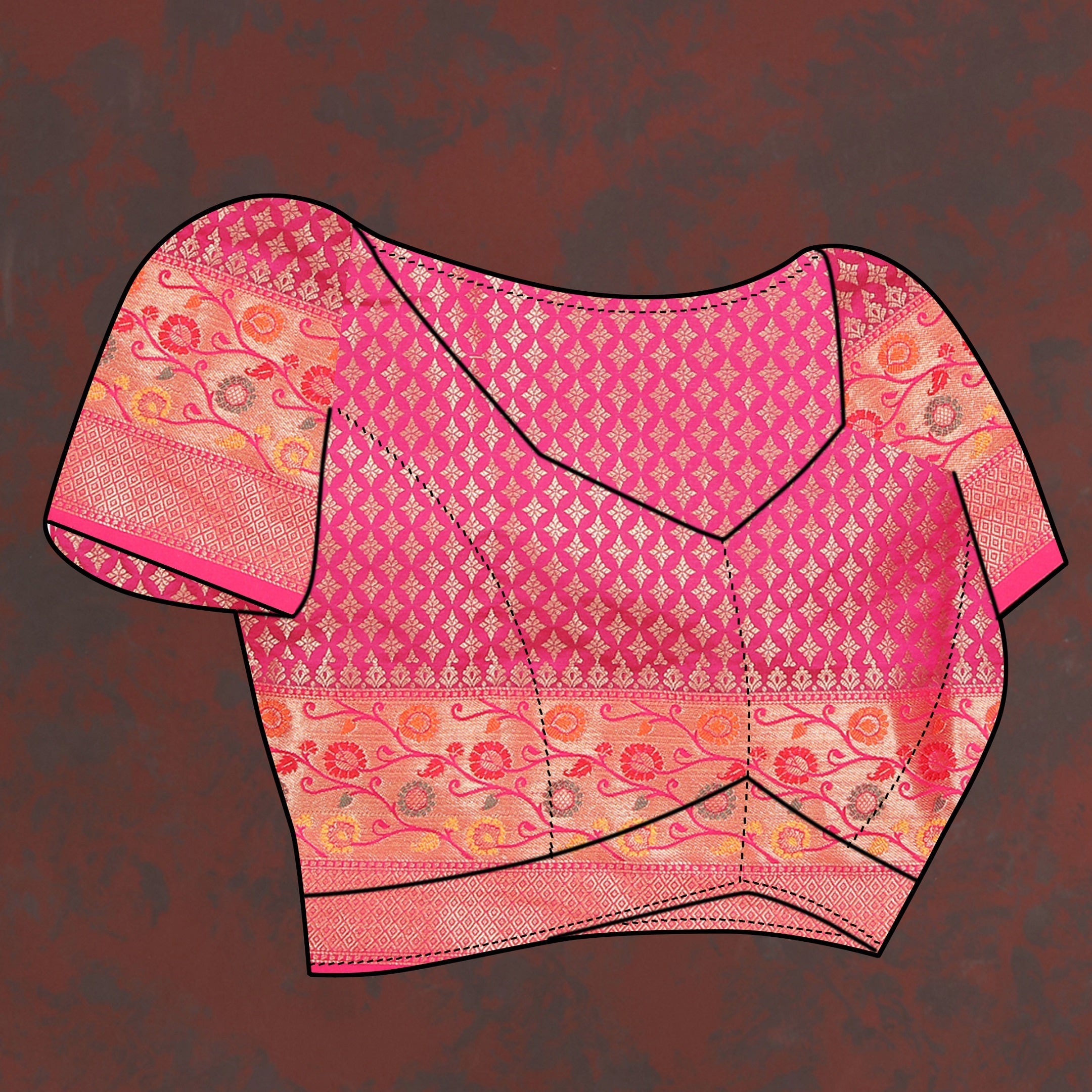 Vedant Vastram Parrot Color Kanjeevaram Organza Silk Saree - Parrot | Grocsy