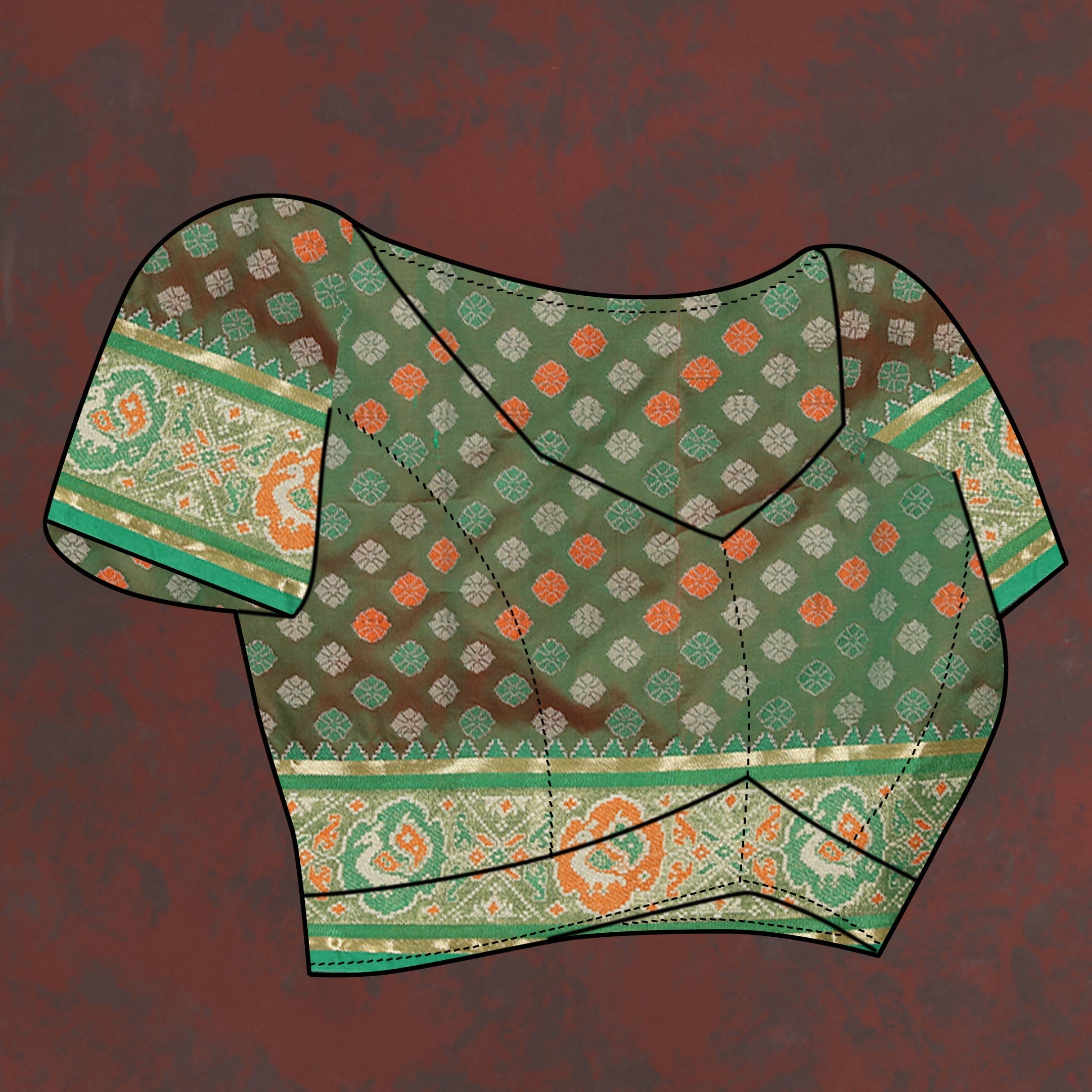 Vedant Vastram Pink Color Kanjeevaram Patola Silk Saree - Pink | Grocsy