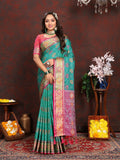 Vedant Vastram See Green Color Kanjeevaram Patola Silk Saree - See Green | Grocsy