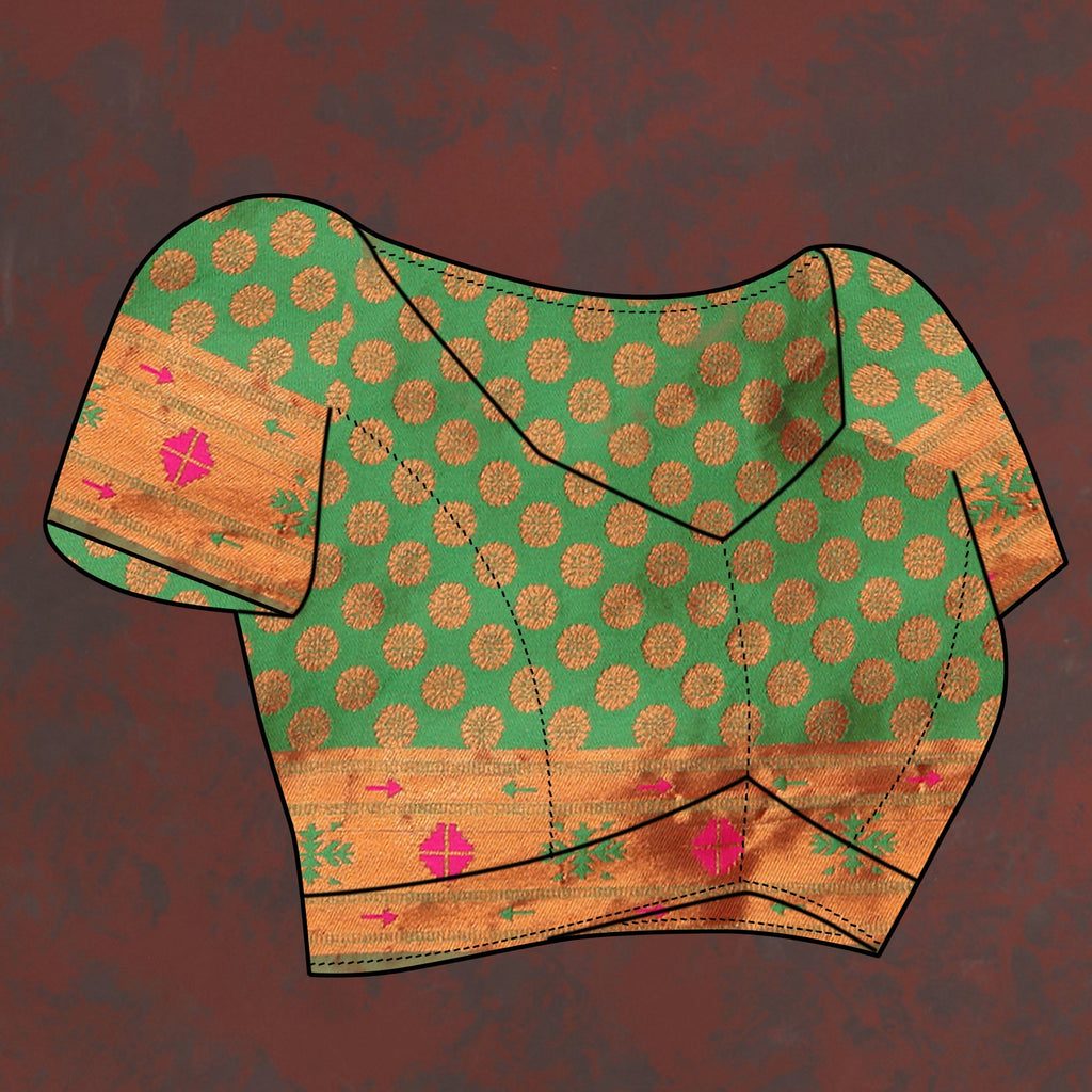 Vedant Vastram Pink Color Paithani Silk Saree - Pink | Grocsy